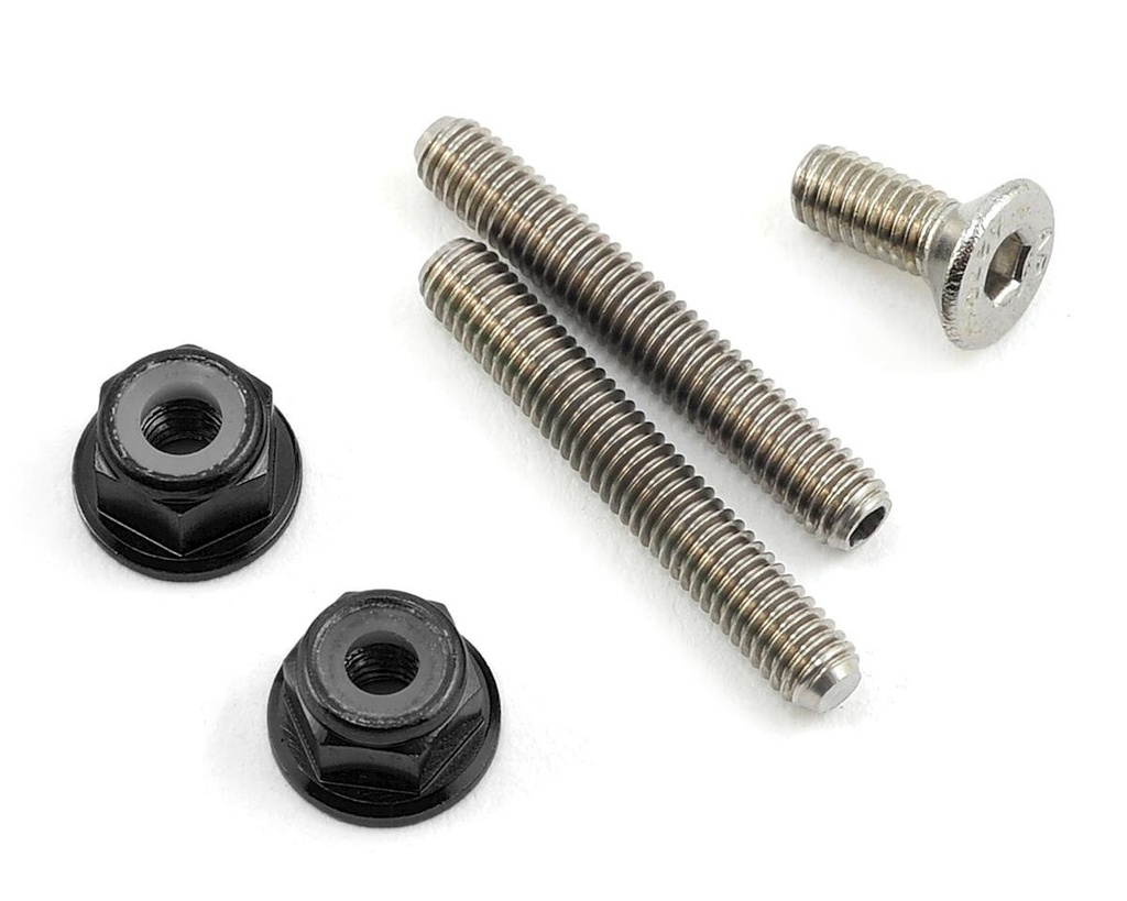175RC Titanium Lower Arm Stud Kit (Black)