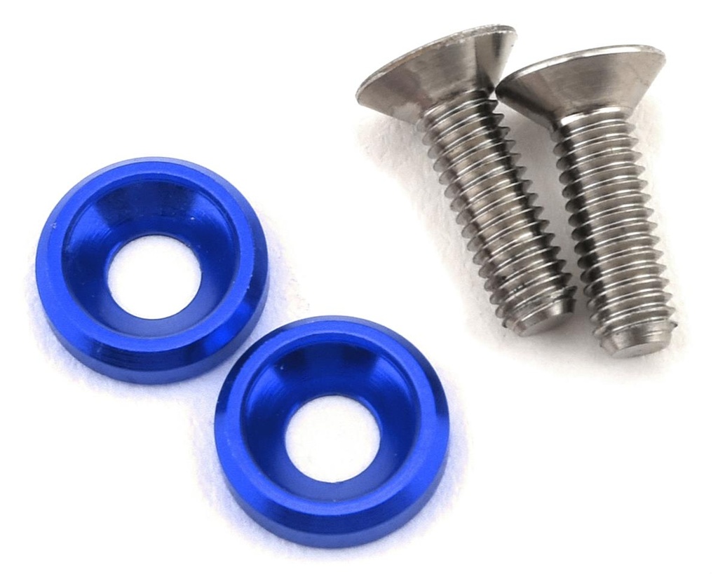 175RC 3x10mm Titanium Motor Screws (Blue)