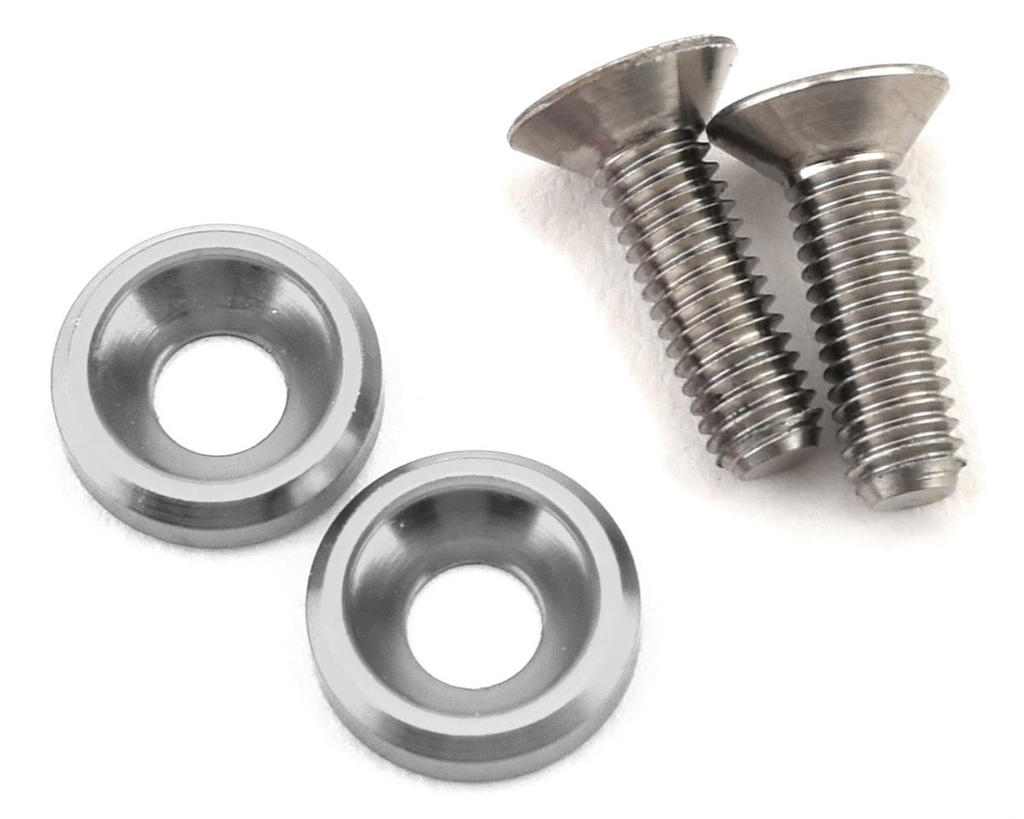 175RC 3x10mm Titanium Motor Screws (Silver)