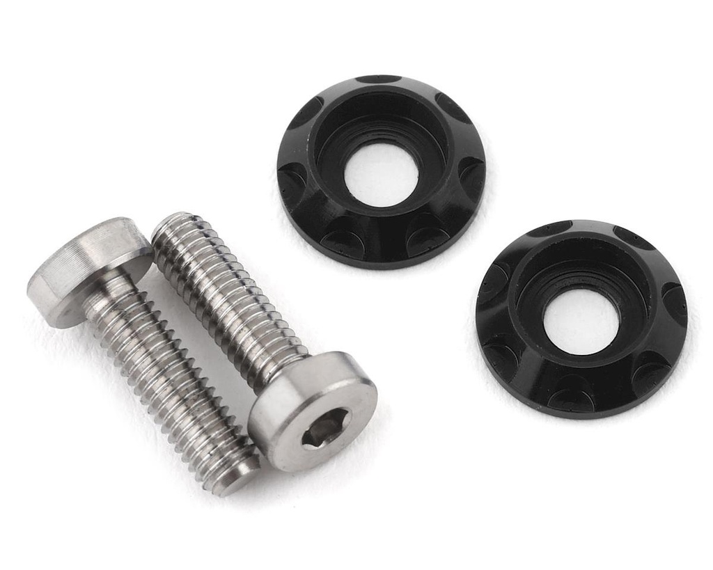 175RC 3x10mm "High Load" Titanium Motor Screws (Black)