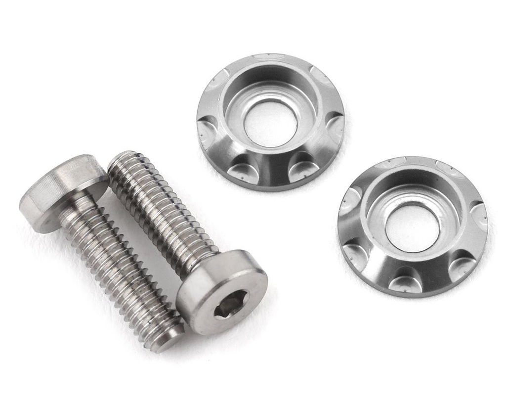 175RC 3x10mm "High Load" Titanium Motor Screws (Silver)