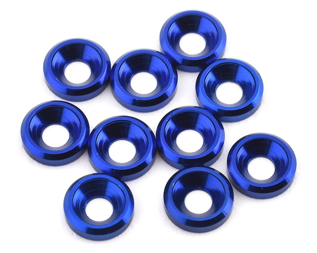 175RC Aluminum Flat Head High Load Spacer (Blue) (10)