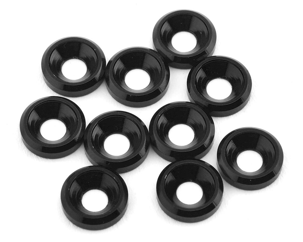 175RC Aluminum Flat Head High Load Spacer (Black) (10)