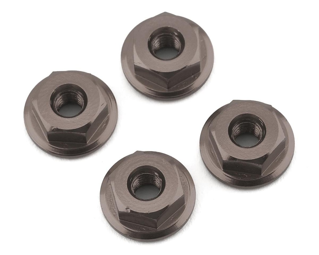 175RC Mini-T 2.0 Serrated Wheel Nuts (4) (Grey)