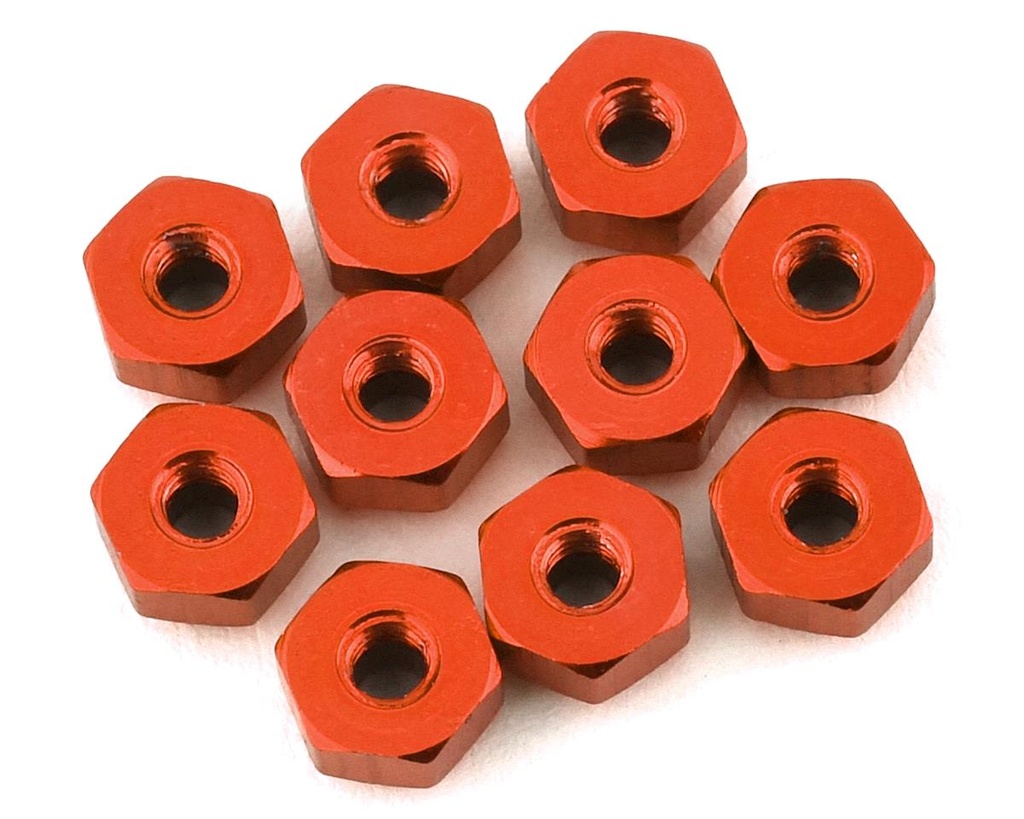 175RC 4.5mm Mini-T 2.0 Aluminum Nut Kit (Orange) (10)
