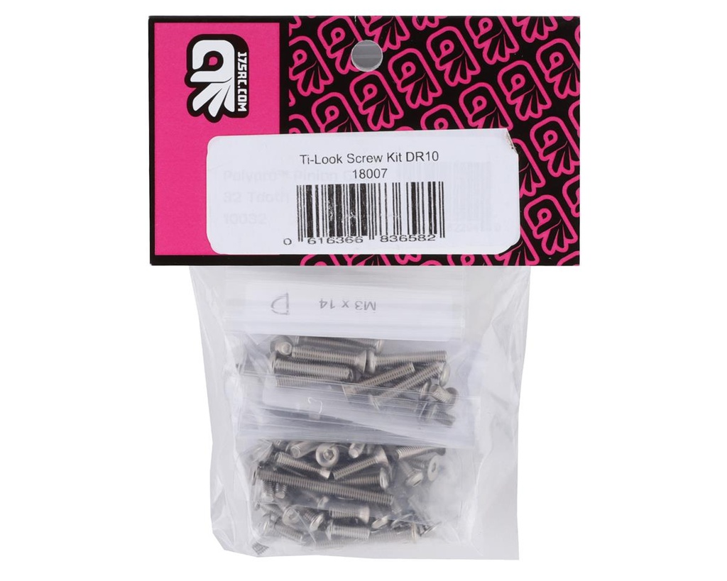 175RC Associated DR10 "Ti-Look" Screw Kit