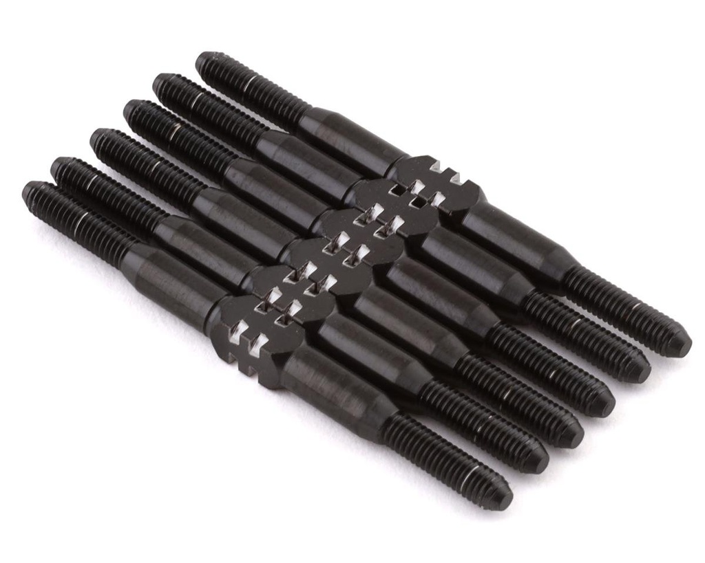 175RC Associated DR10 Titanium Turnbuckle Set (Black) (6)