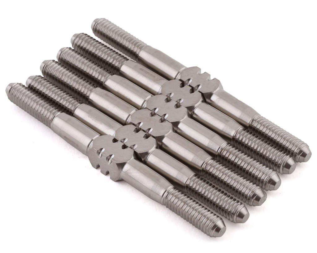 175RC Associated DR10 Titanium Turnbuckle Set (Silver) (6)