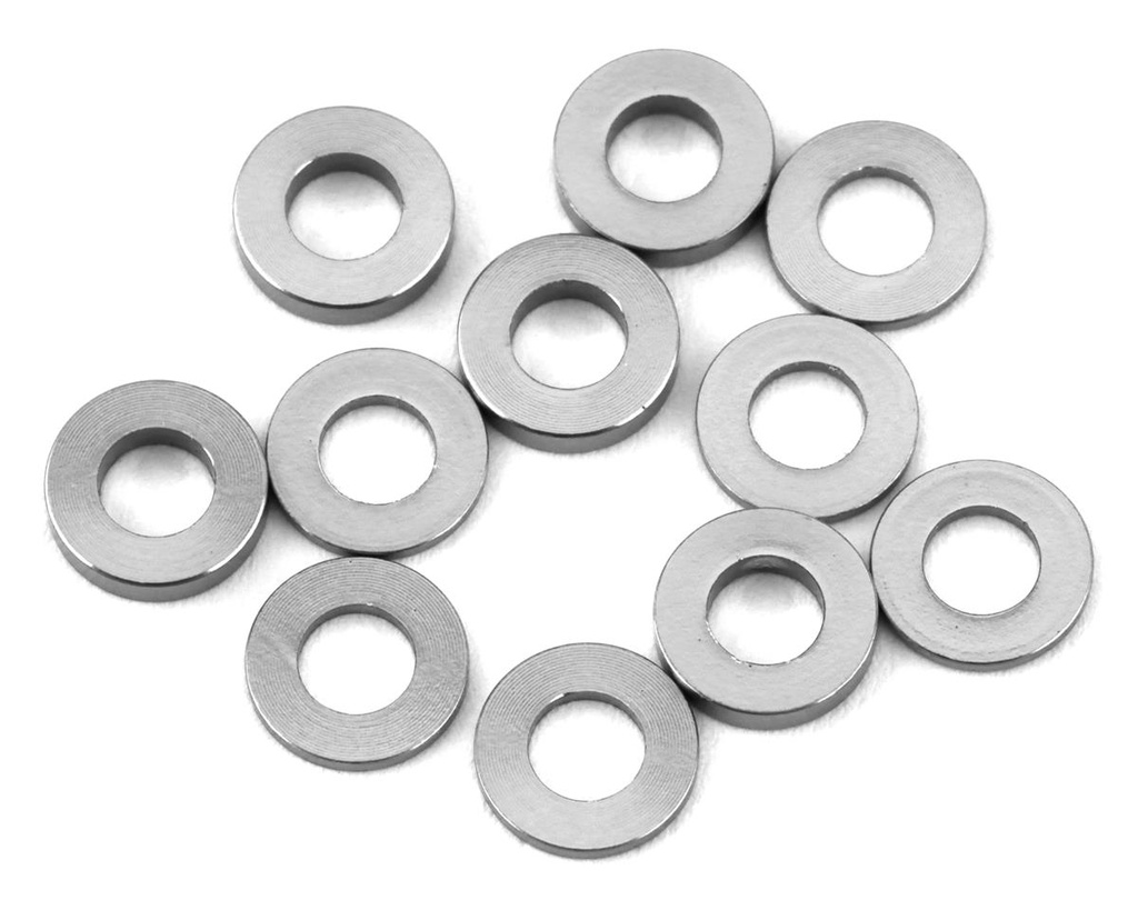 175RC Mini T/B Ball Stud Spacers (Silver) (12)