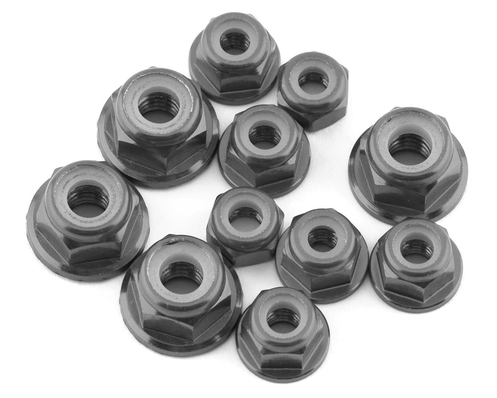 175RC Losi 22S Drag Car Aluminum Nut Kit (Grey) (11)