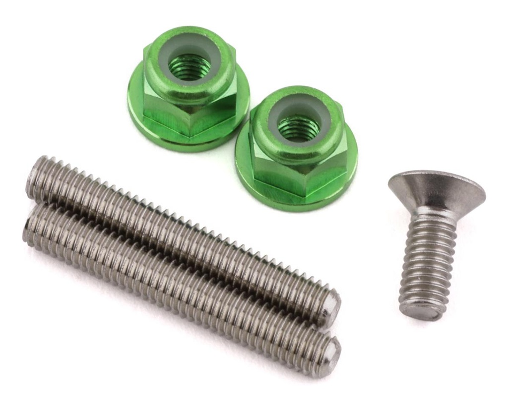 175RC Losi 22S Drag Car "Ti-Look" Lower Arm Stud Kit (Green)