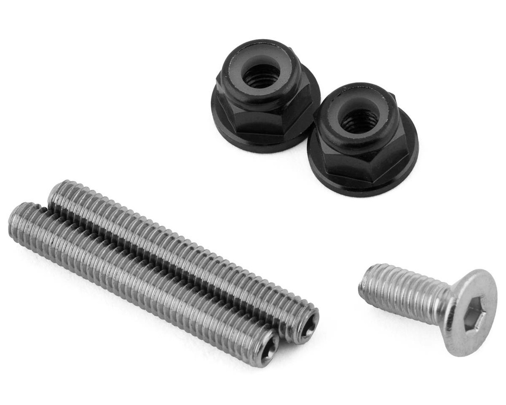 175RC RB10 "Ti-Look" Lower Arm Studs (Black) (2)