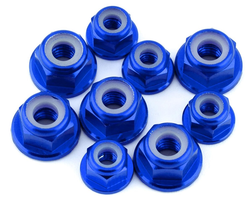175RC Associated RB10 Aluminum Nut Kit (Blue) (9)