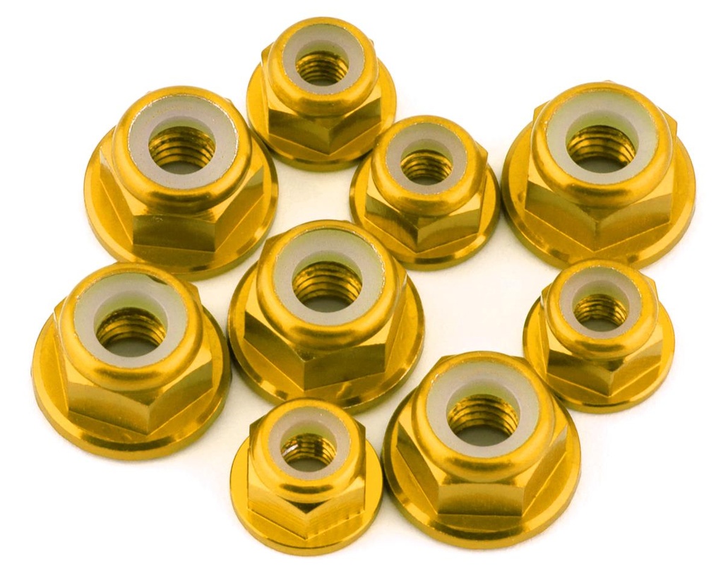 175RC Associated RB10 Aluminum Nut Kit (Gold) (9)