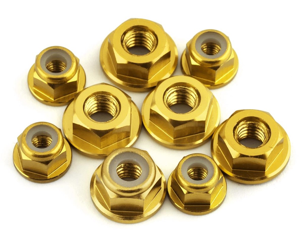 175RC Associated RB10 Aluminum Nut Kit (Gold)