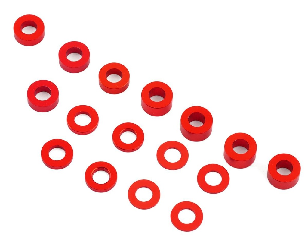 175RC Associated DR10M Ball Stud Spacer Kit (Red) (16)
