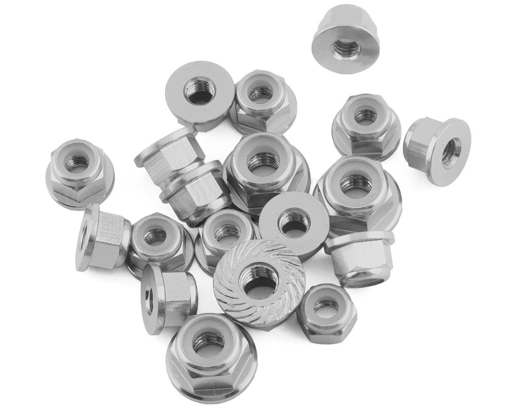 175RC Losi 22X-4 Elite Aluminum Nut Kit (Silver) (19)