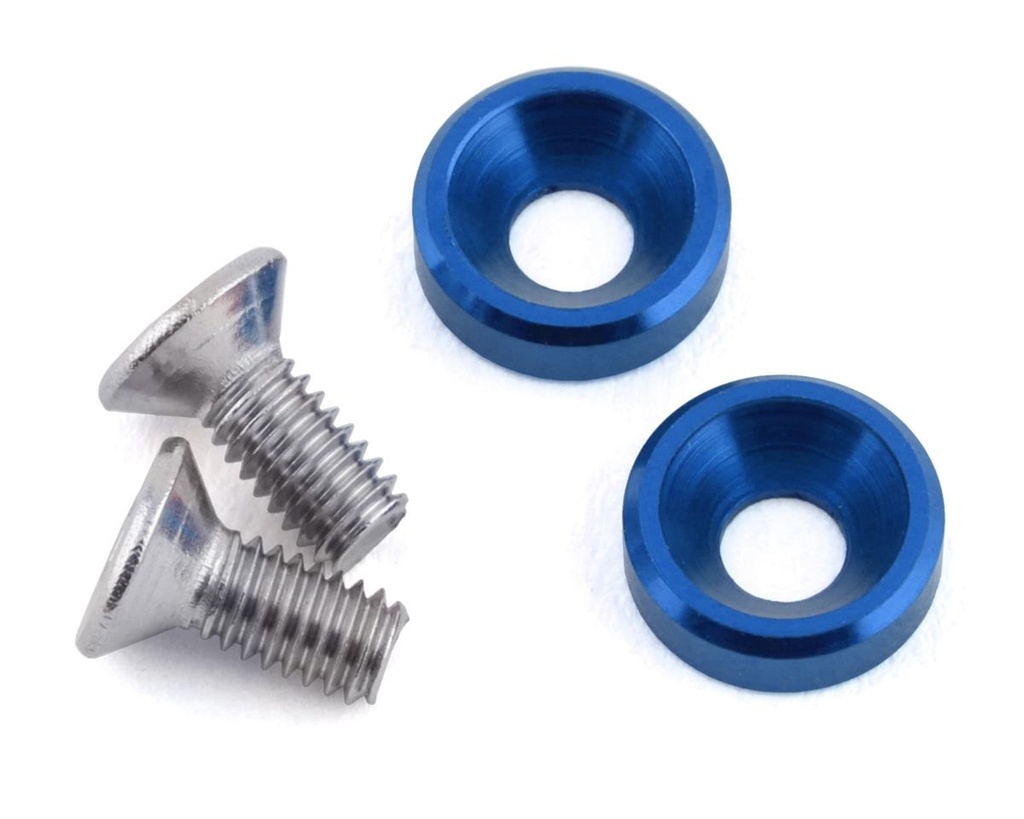 175RC Losi Mini JRX2 High Load Motor Screws (Blue) (2)