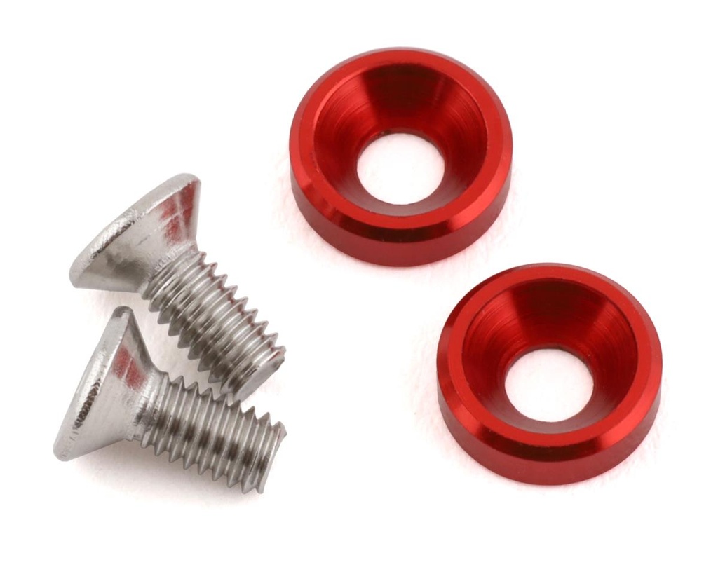 175RC Losi Mini JRX2 High Load Motor Screws (Red) (2)