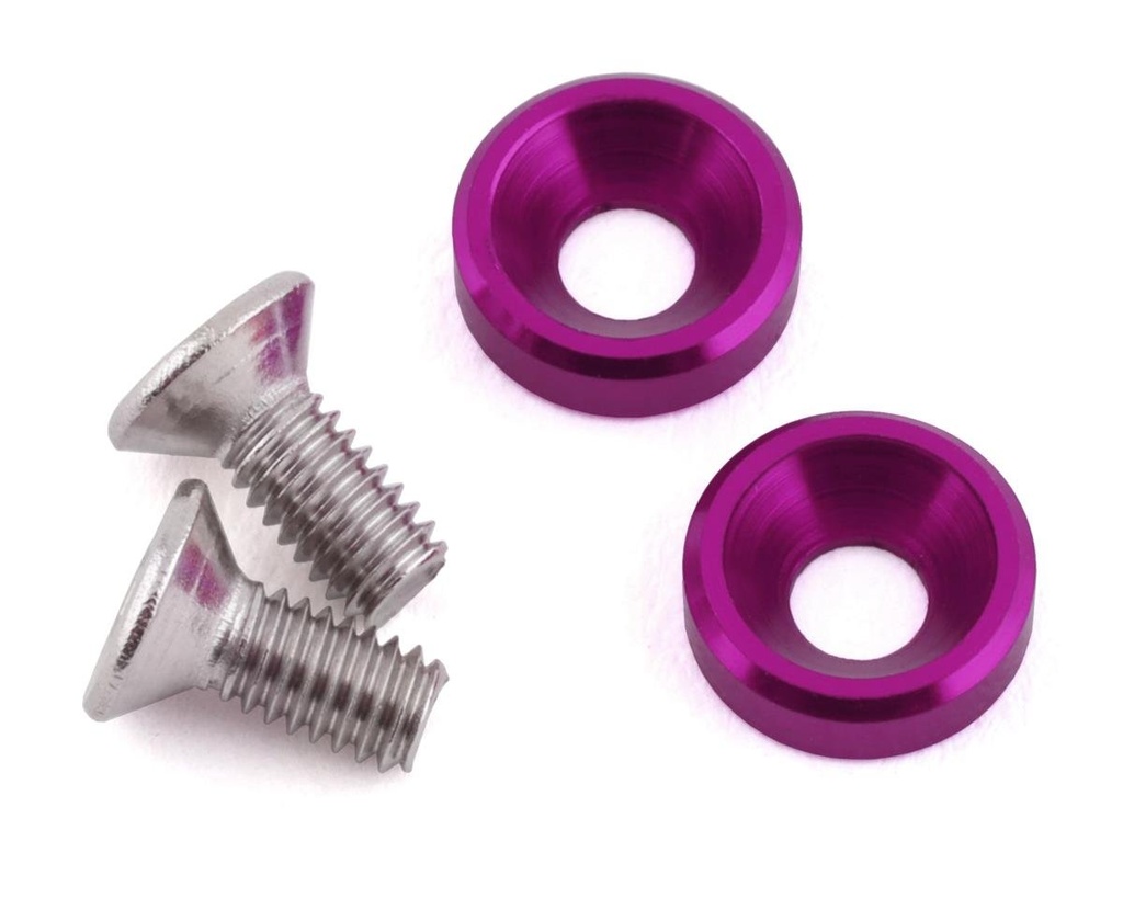 175RC Losi Mini JRX2 High Load Motor Screws (Purple) (2)