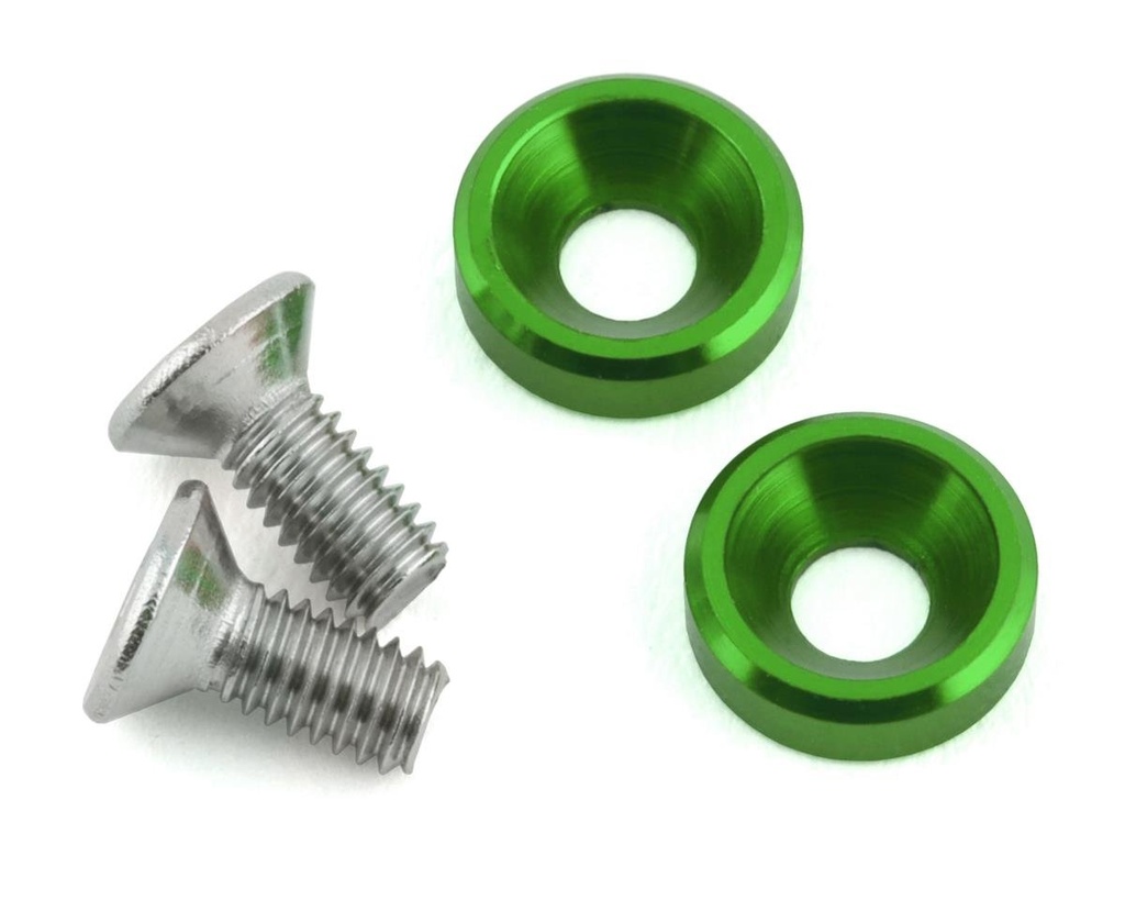 175RC Losi Mini JRX2 High Load Motor Screws (Green) (2)