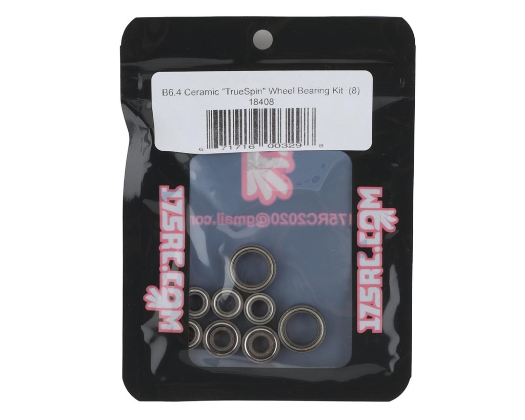 175RC RC10 B6.4/B6.4D Ceramic "TrueSpin" Wheel Bearing Kit (8)