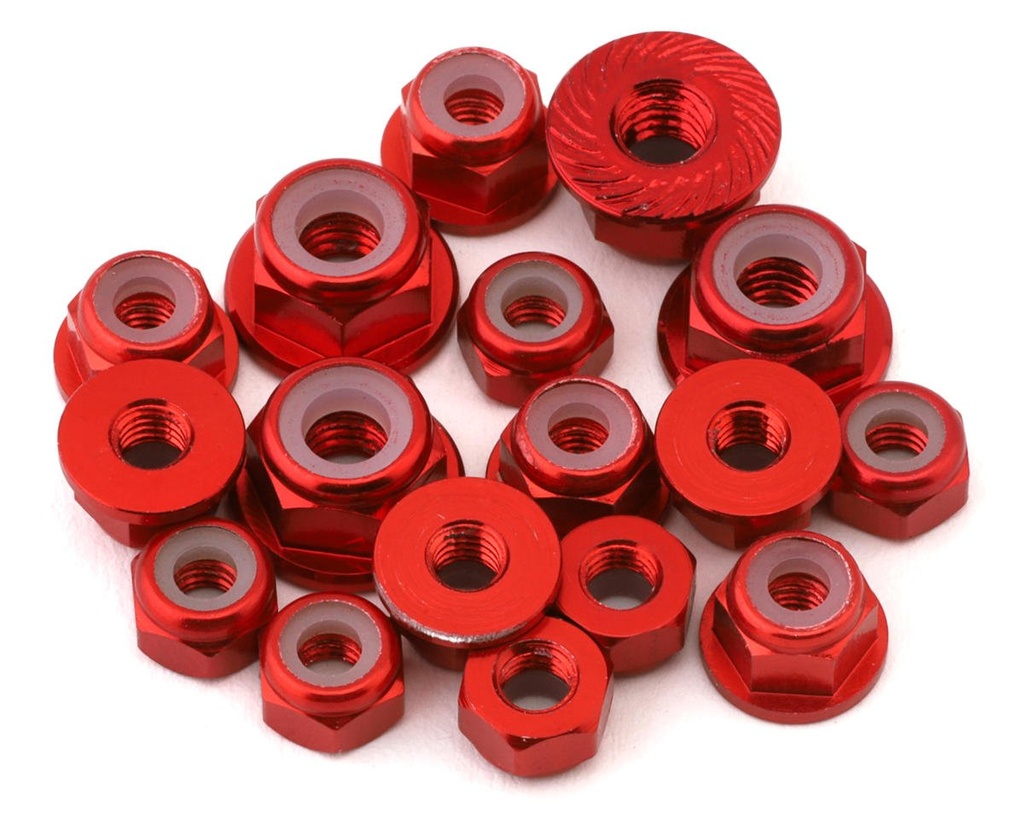 175RC RC10 B7 Aluminum Nuts Kit (Red)