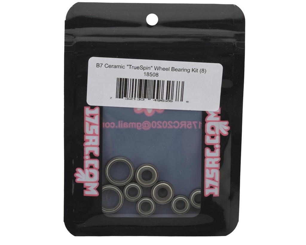 175RC RC10B7/RC10B7D Ceramic "TrueSpin" Wheel Ball Bearing Kit (8)