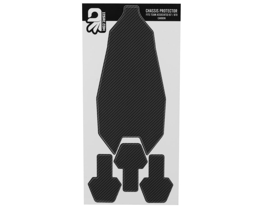 175RC Team Associated RC10B7/B7D Precut Chassis Skin (Carbon)