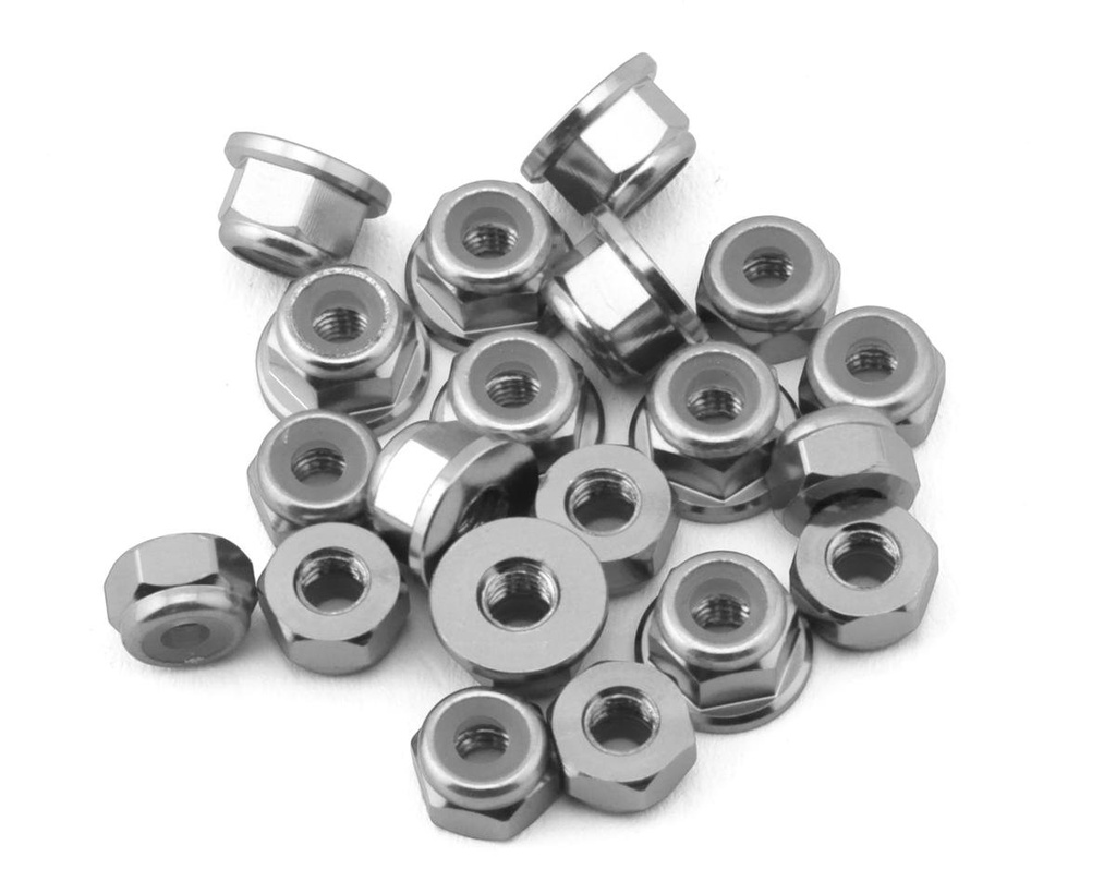 175RC Team Associated RC10B74.2D CE Aluminum Nuts Kit (Silver)