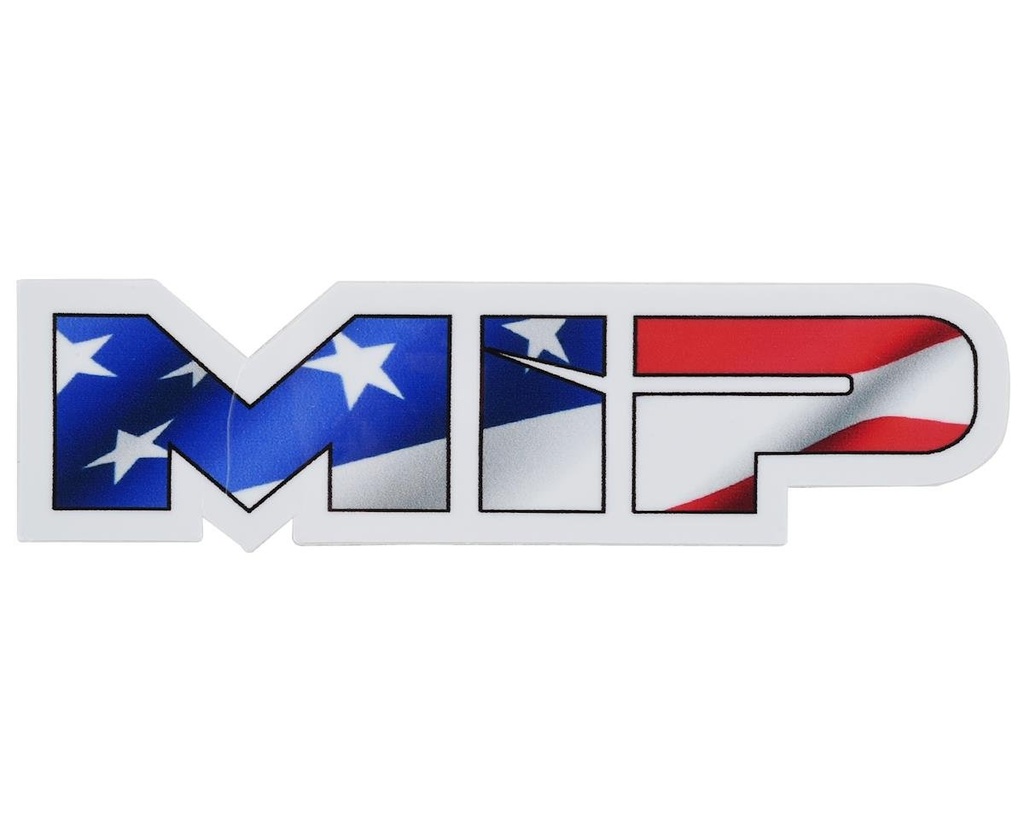 MIP 3.73x1" Die Cut American Flag Vinyl Sticker
