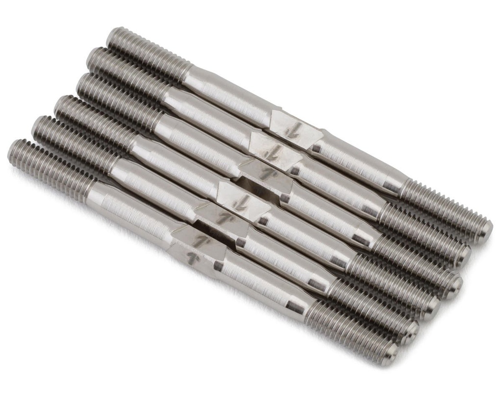 1UP Racing TLR 22 5.0 Pro Duty Titanium Turnbuckle Set (Silver)
