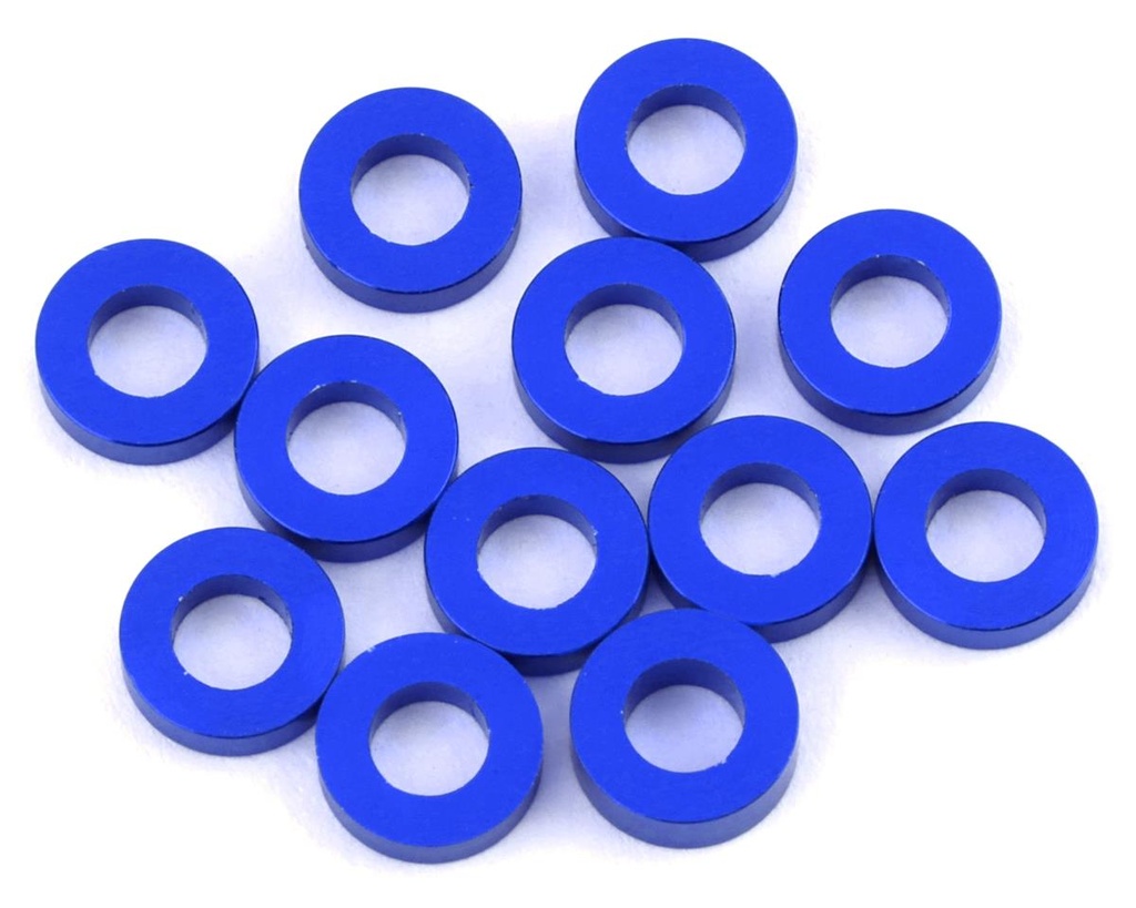 1UP Racing 3x6mm Precision Aluminum Shims (Dark Blue) (12) (2mm)