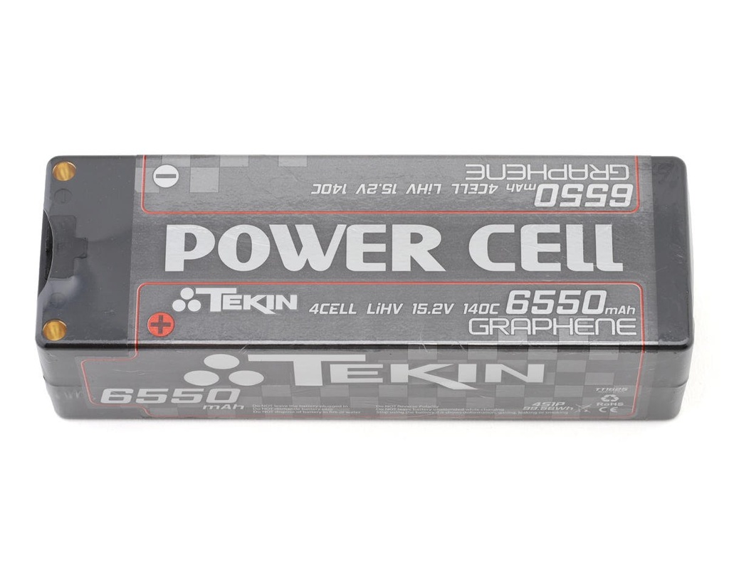 Tekin Power Cell 4S HV LCG LiHV Battery 140C (15.2V/6550mAh)