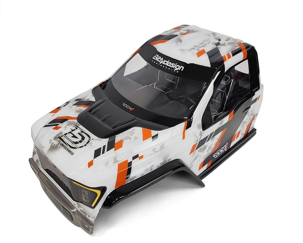 Bittydesign Rock1 Performance 12.3" Pre-Cut Rock Crawler Body (Cab-Only) (Clear)