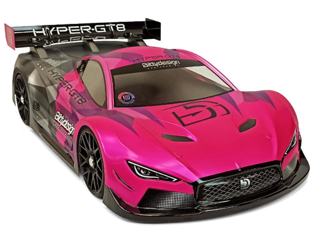 Bittydesign HYPER-GT8 1/8 Ultra Lightweight GT Body (Clear)