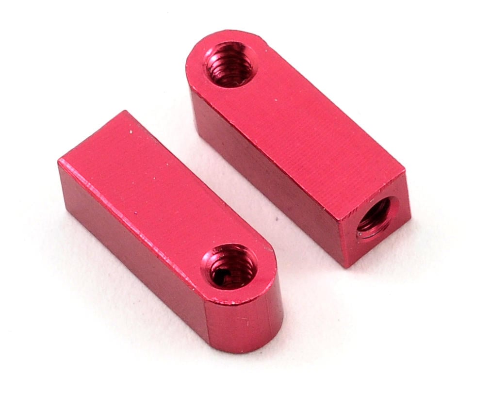 CRC Aluminum Vertical Shock Tower/Servo Mount Set (Red)