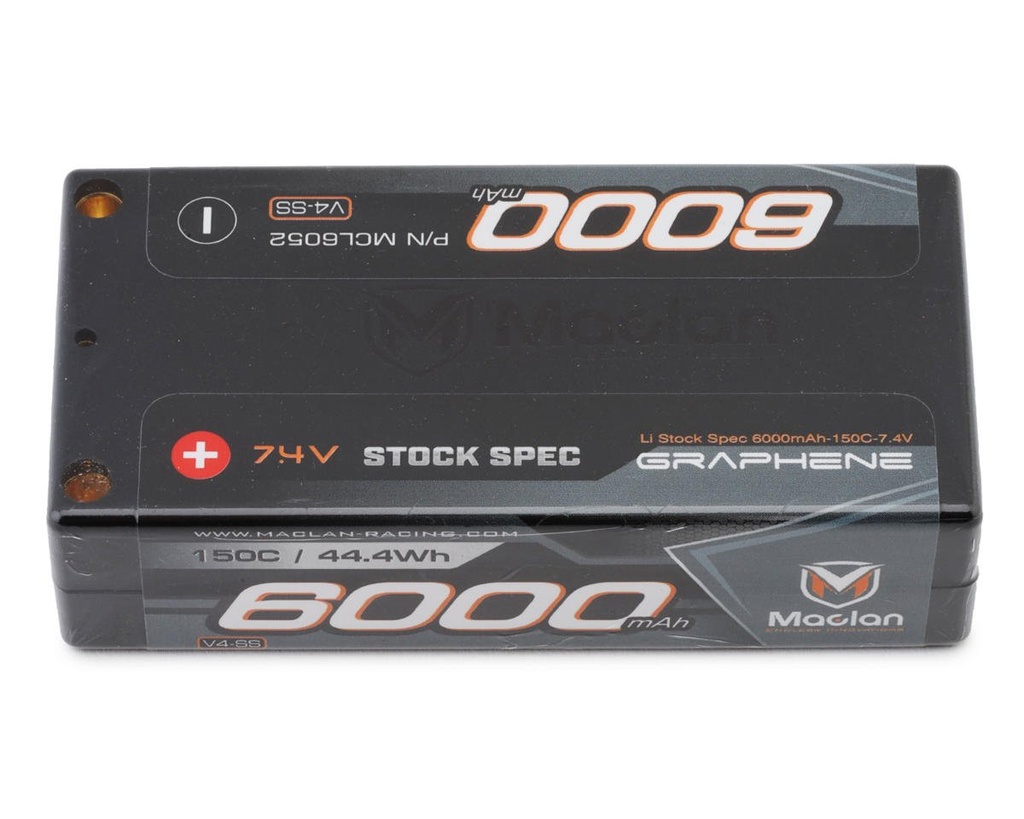 Maclan Graphene V4-SS 2S 150C Shorty LiPo Battery (7.4V/6000mAh)