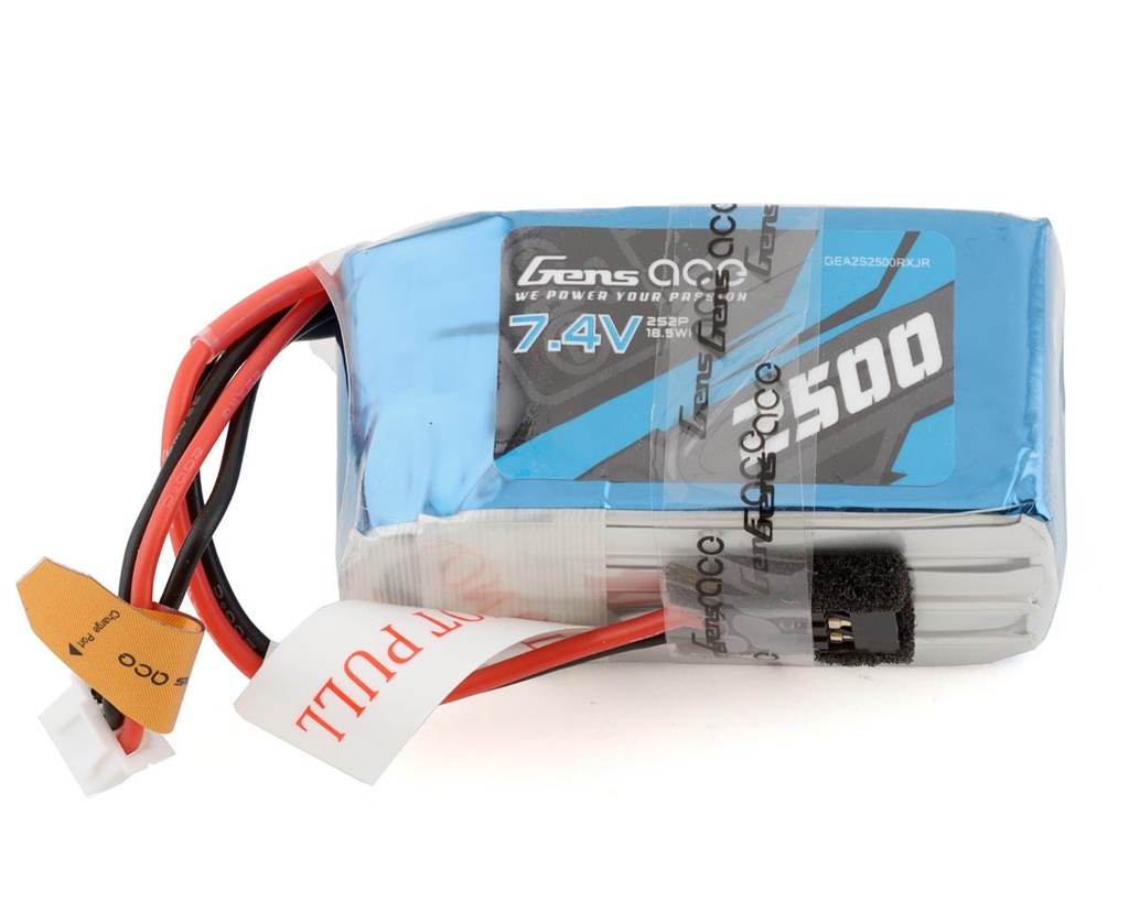 Gens Ace 2S LiPo Receiver Battery (7.4V/2500mAh)