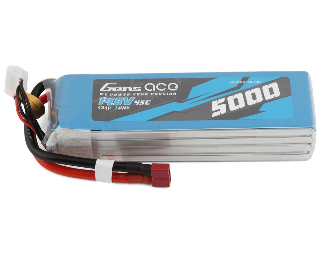 Gens Ace 4S LiPo Battery 45C (14.8V/5000mAh)