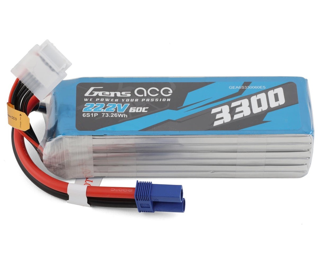Gens Ace 6S LiPo Battery 60C (22.2V/3300mAh)