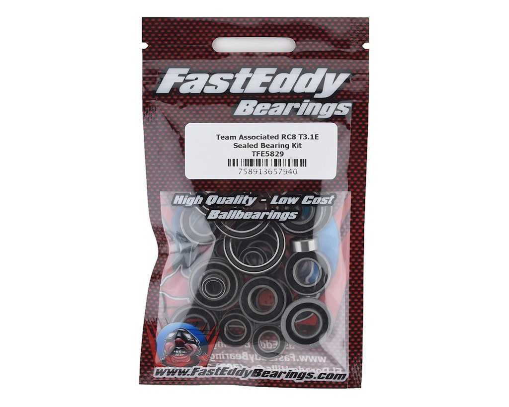 FastEddy Team Associated RC8 T3.1E Sealed Bearing Kit