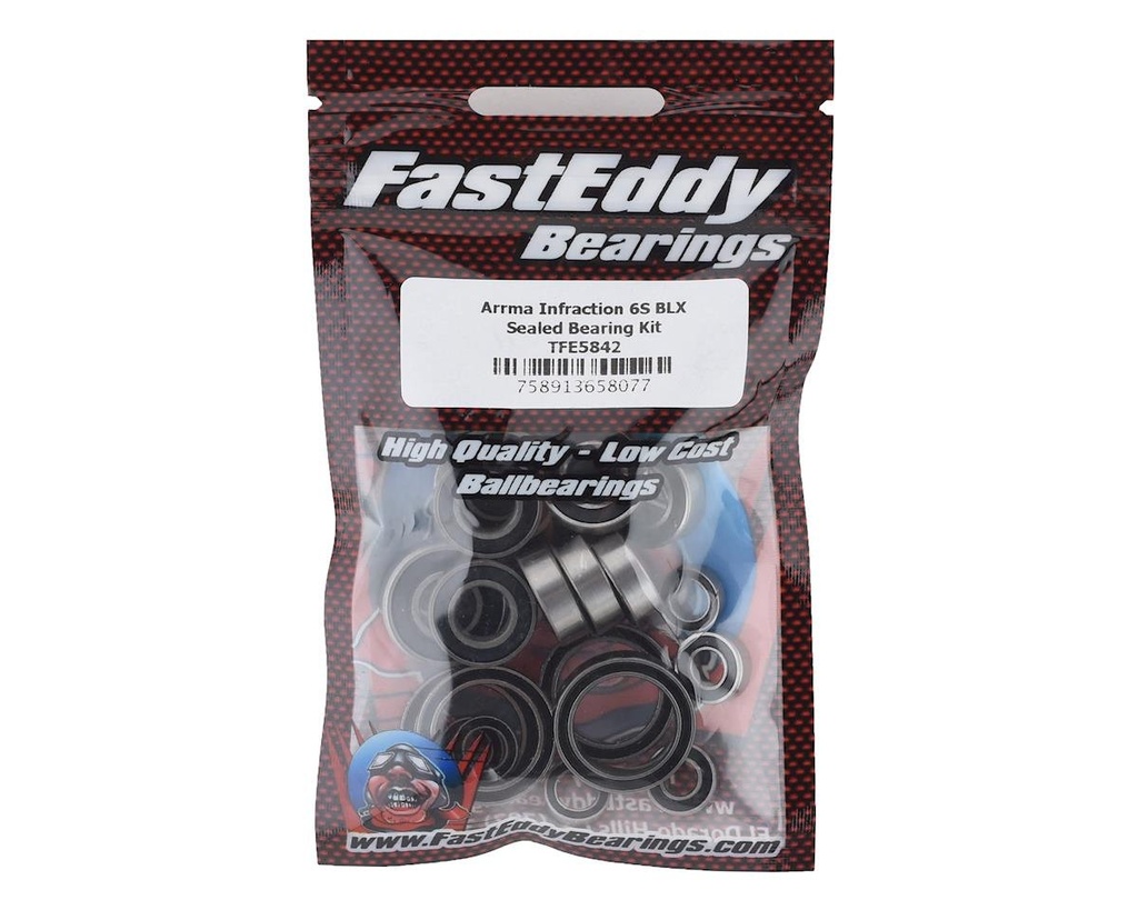 FastEddy Arrma Infraction 6S BLX Sealed Bearing Kit