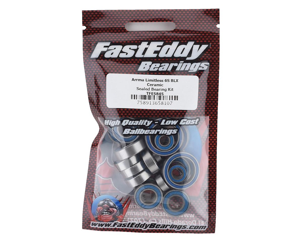 FastEddy Arrma Limitless 6S BLX Ceramic Sealed Bearing Kit
