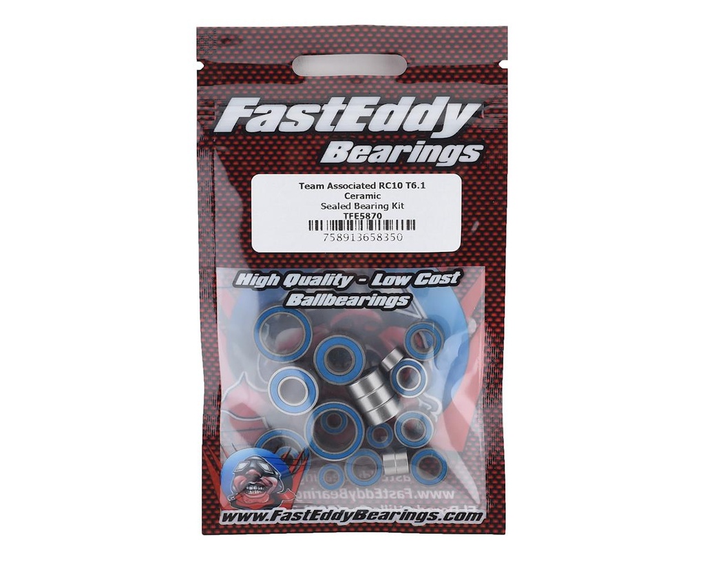 FastEddy Team Associated RC10 T6.1 Ceramic Sealed Bearing Kit