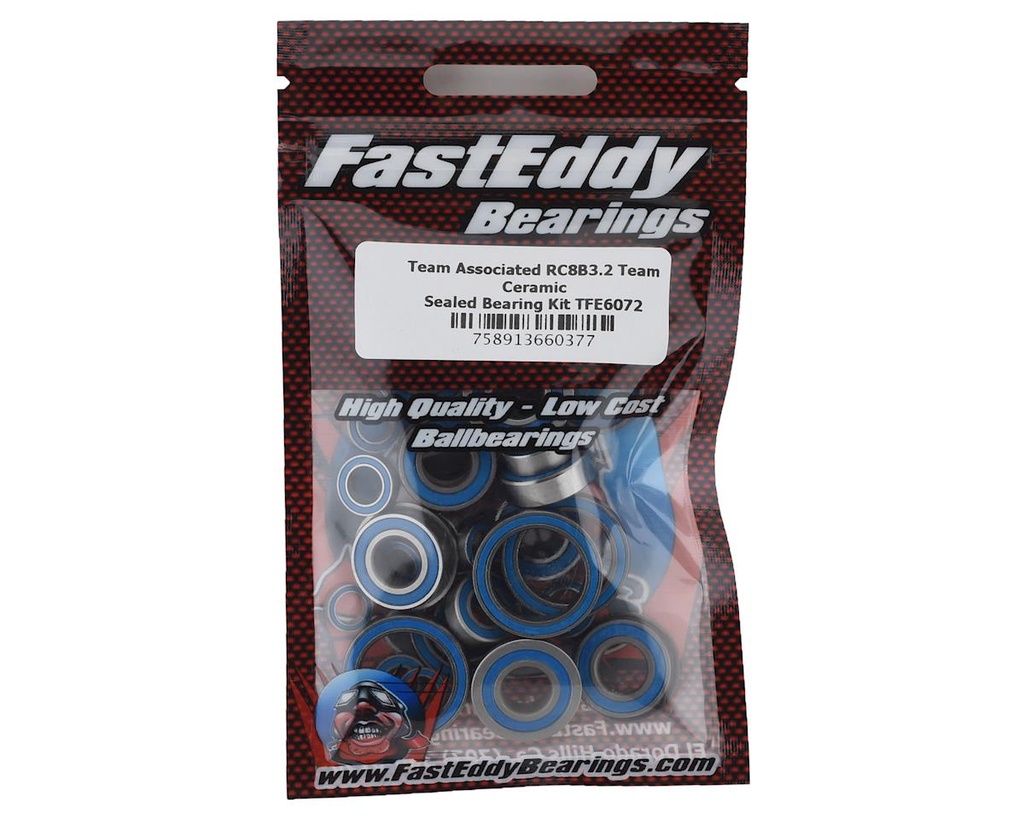 FastEddy Associated RC8B3.2 Team Ceramic Sealed Bearing Kit