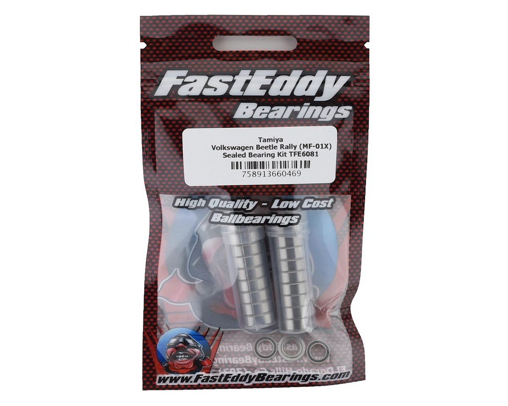 FastEddy Tamiya Volkswagen Beetle Rally Sealed Bearing Kit (MF-01X) (TAM58650)
