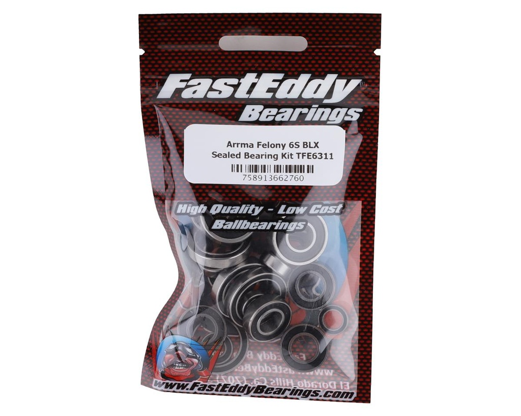 FastEddy Arrma Felony 6S BLX Sealed Bearing Kit