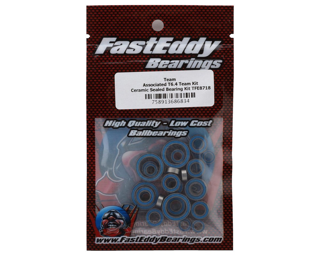 FastEddy Team Associated RC10T6.4 Team Kit Ceramic Bearing Kit