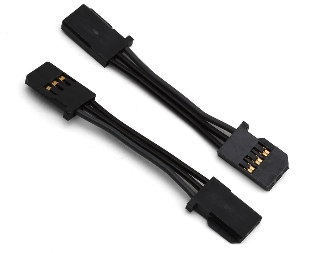 Futaba 55mm FF-GBB Heavy Duty Gyro Extension Cords (2) (Black)